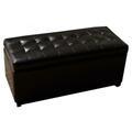Warehouse Of Tiffany Malm Brown Storage Bench WT-M1157 MANY BROWN